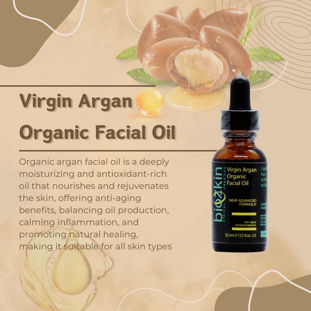 BioZkin Virgin Argan Facial Oil - shop at BioZkin.com