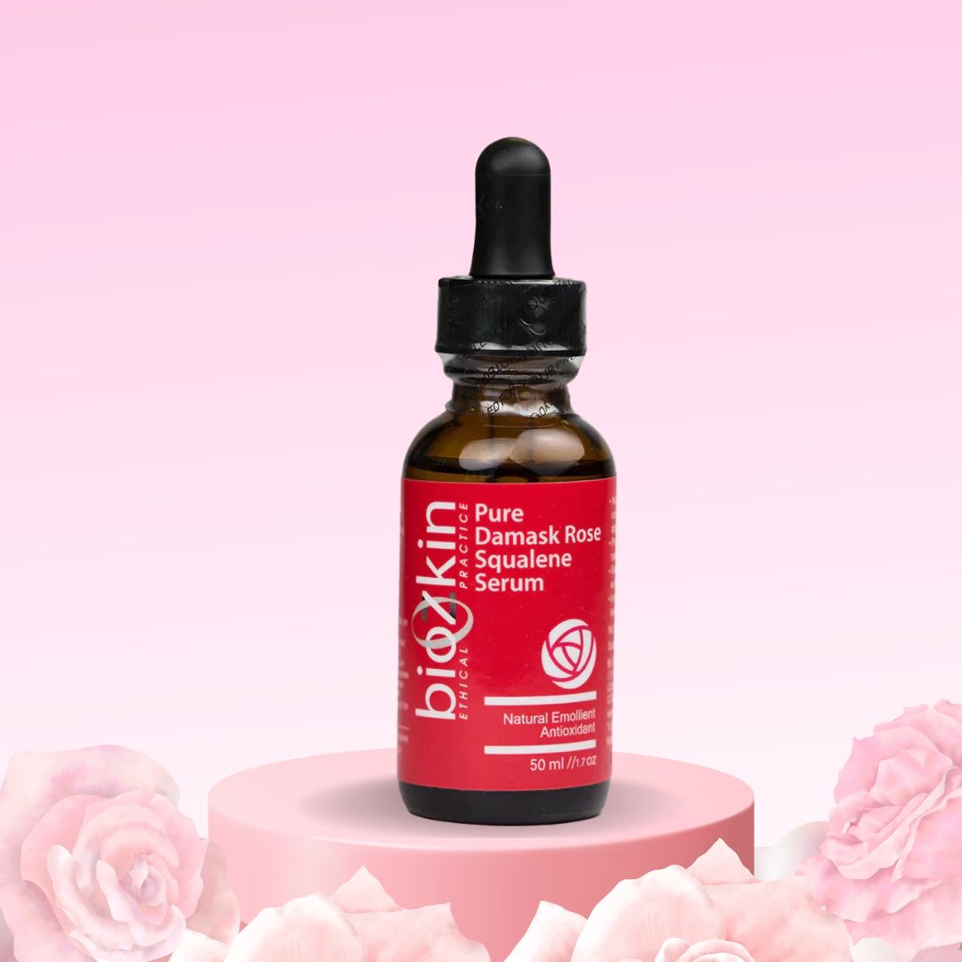 Pure Damask Rose Squalene Serum - 50ml - Shop at BioZkin.com