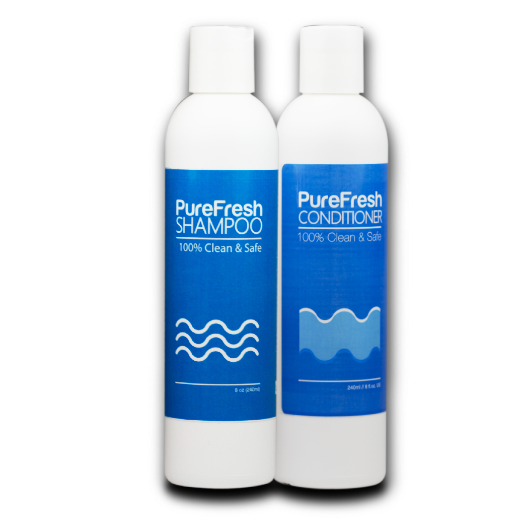 PureFresh Shampoo & Conditioner Combo Set - 240ml x 2 Disc cap