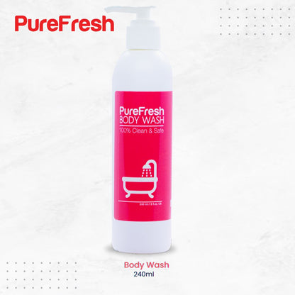 PureFresh - Body Wash - 240ml - Pump Dispenser available - Shop at BioZkin.com