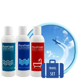 PureFresh Travel Set Package - Shampoo 60 ml, Conditioner 60 ml, Body Wash 60 ml