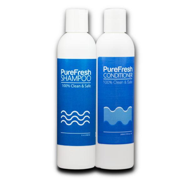 PureFresh Shampoo & Conditioner Combo Set - 240ml x 2 Disc cap